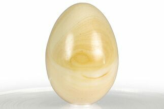 Polished Cream Rhyolite Egg - Philippines #356464