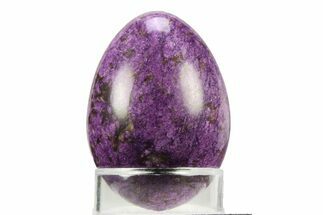 Polished Purple Chromium-Bearing Iowaite w/ Serpentine Egg #356562