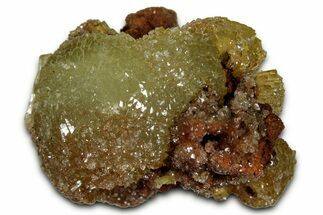 Fluorescent, Gemmy Adamite Crystals on Matrix - Mexico #356626