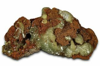 Fluorescent, Gemmy Adamite Crystals on Matrix - Mexico #356631