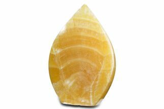 Polished Mango Calcite Flame - Afghanistan #355889