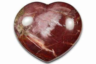Polished Triassic Petrified Wood Heart - Madagascar #355628