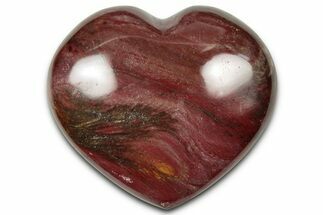 Polished Triassic Petrified Wood Heart - Madagascar #355638