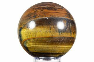 Polished Tiger's Eye Sphere - Top Quality #352455