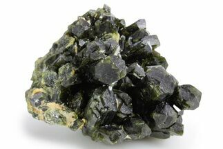 Lustrous Epidote Crystal Cluster - Peru #358418