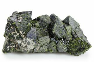 Lustrous Epidote Crystal Cluster - Peru #358419