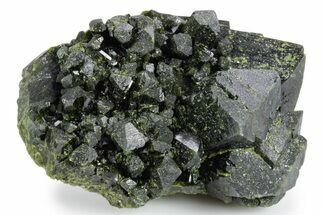 Lustrous Epidote Crystal Cluster - Peru #358430