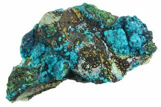 Vibrant Teal Chrysocolla Formation - Peru #358701