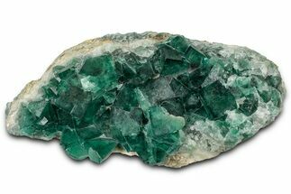 Green Fluorescent Cubic Fluorite Crystals - Madagascar #358902