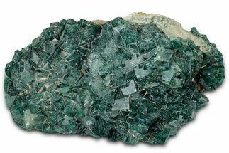 Green Fluorescent Cubic Fluorite Crystals - Madagascar #358913