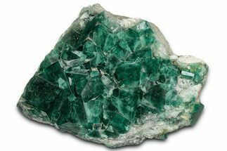 Green Fluorescent Cubic Fluorite Crystals - Madagascar #358929