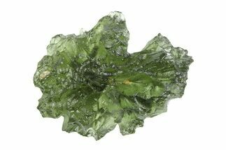 Green Moldavite Tektite ( g) - Besednice, Czech Republic #359243