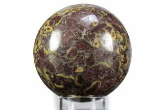 Polished Fruit Jasper Sphere - India #359701