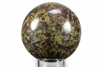 Polished Fruit Jasper Sphere - India #359706