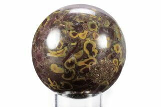 Polished Fruit Jasper Sphere - India #359730