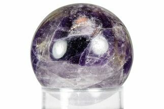 Polished Chevron Amethyst Sphere - India #359828