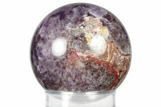 Polished Chevron Amethyst Sphere - India #359833