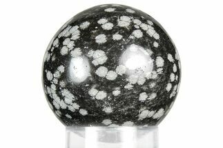 Polished Snowflake Obsidian Sphere - Utah #359930