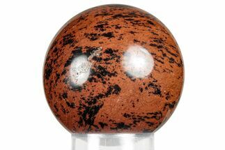 Polished Mahogany Obsidian Sphere - Mexico #360034
