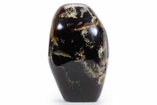 Tall Free-Standing Polished Indonesian Blue Amber #359560