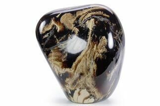 Tall Free-Standing Polished Indonesian Blue Amber #359575