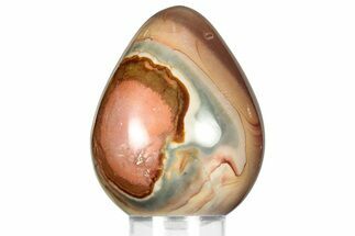 Polished Polychrome Jasper Egg - Madagascar #359058