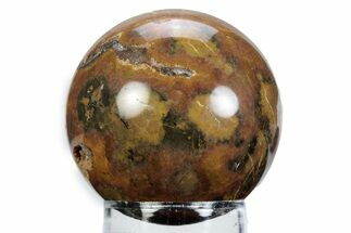 Polished Morgan Hill Poppy Jasper Sphere - California #360372
