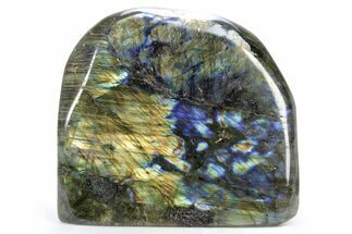 Flashy Free-Standing Polished Labradorite - Madagascar #360474
