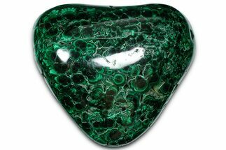 Flowery Polished Malachite Specimen - DR Congo #360844