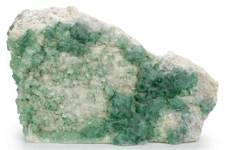 Green Fluorescent Cubic Fluorite Crystals - Madagascar #361321