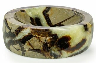 Polished Septarian Dish - Madagascar #361396