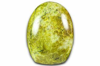 Polished Free-Standing Green Pistachio Opal - Madagascar #361546