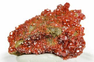Glittering Ruby Red Vanadinite Crystals - Arizona #361556