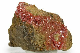 Glittering Ruby Red Vanadinite Crystals - Arizona #361575