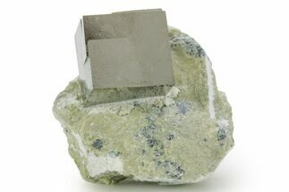 Natural Pyrite Cube In Rock - Navajun, Spain #361826