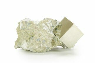 Natural Pyrite Cube In Rock - Navajun, Spain #361868