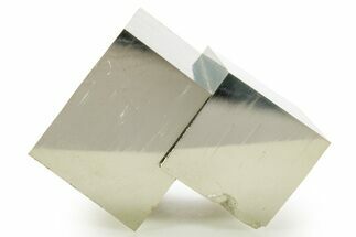Shiny, Natural Pyrite Cube Cluster - Navajun, Spain #361938