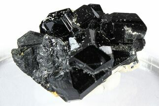 Lustrous Black Tourmaline (Schorl) Crystal Cluster - Namibia #361656