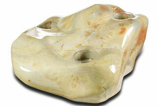 Polished Polychrome Jasper Candle Holder - Madagascar #362029
