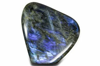Flashy Free-Standing Polished Labradorite - Brilliant Blue #361965