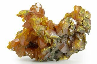 Striking Red-Orange Orpiment Crystal Cluster - Nevada #362130