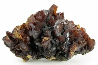 Superb, Rich Red-Orange Orpiment Crystal Cluster - Peru #362137