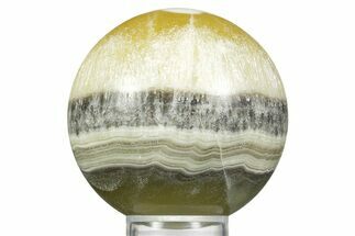 Polished Zebra Calcite Sphere - Mexico #362097