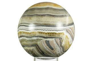 Polished Zebra Calcite Sphere - Mexico #362092
