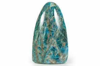 Free-Standing, Polished Blue Apatite - Madagascar #361985