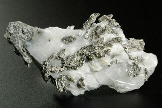 Native Silver in Calcite - Morocco #362737