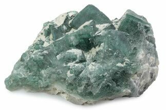 Green, Fluorescent, Cubic Fluorite Crystals - Madagascar #363436