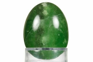 Polished Green Fluorite Egg - Fluorescent! #362791