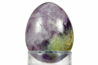 Polished Purple Fluorite Egg - Fluorescent! #362802