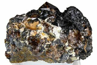 Fluorescent Zircon Crystals and Magnetite in Biotite Schist - Norway #363881
